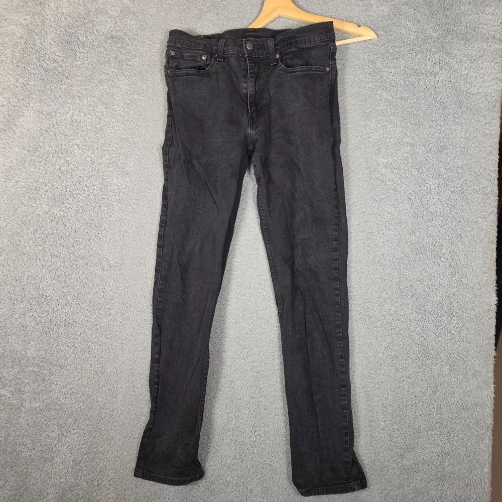 Levis 511 Jeans Mens 34x34 Slim Fit Black Business Office Casual Stretch Denim